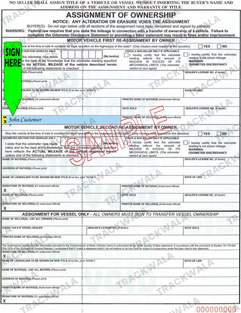 How to Sign Your Connecticut Car Title
