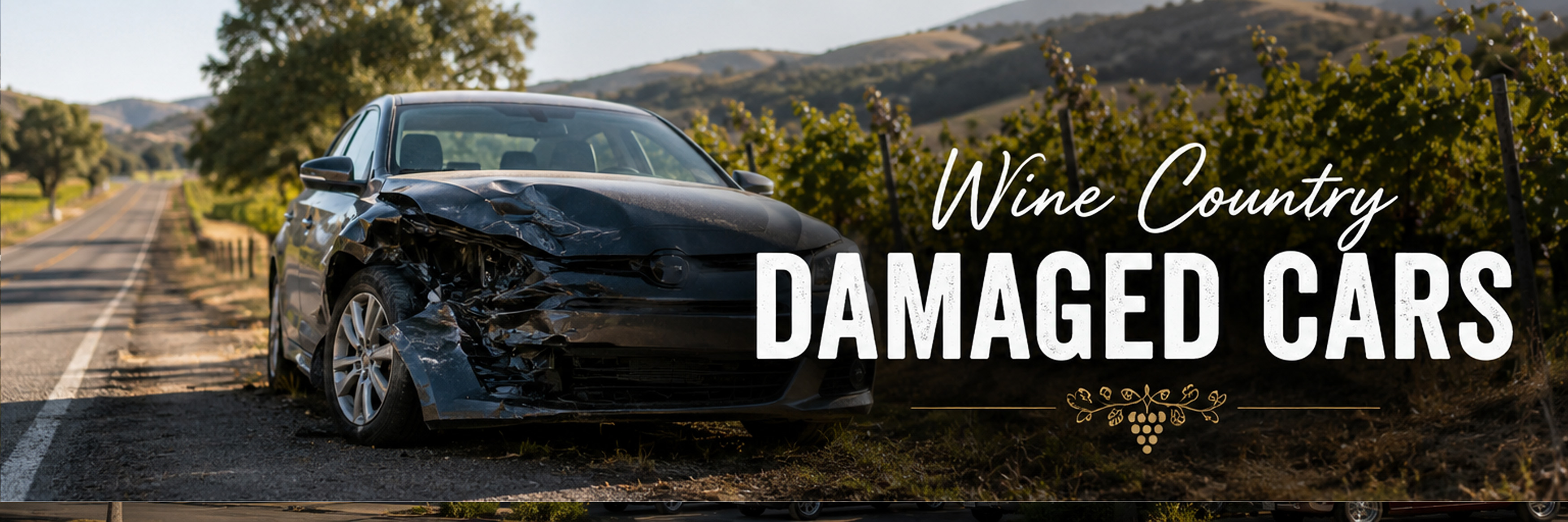 Wine Country Reality Check: Damaged Cars in Napa Valley