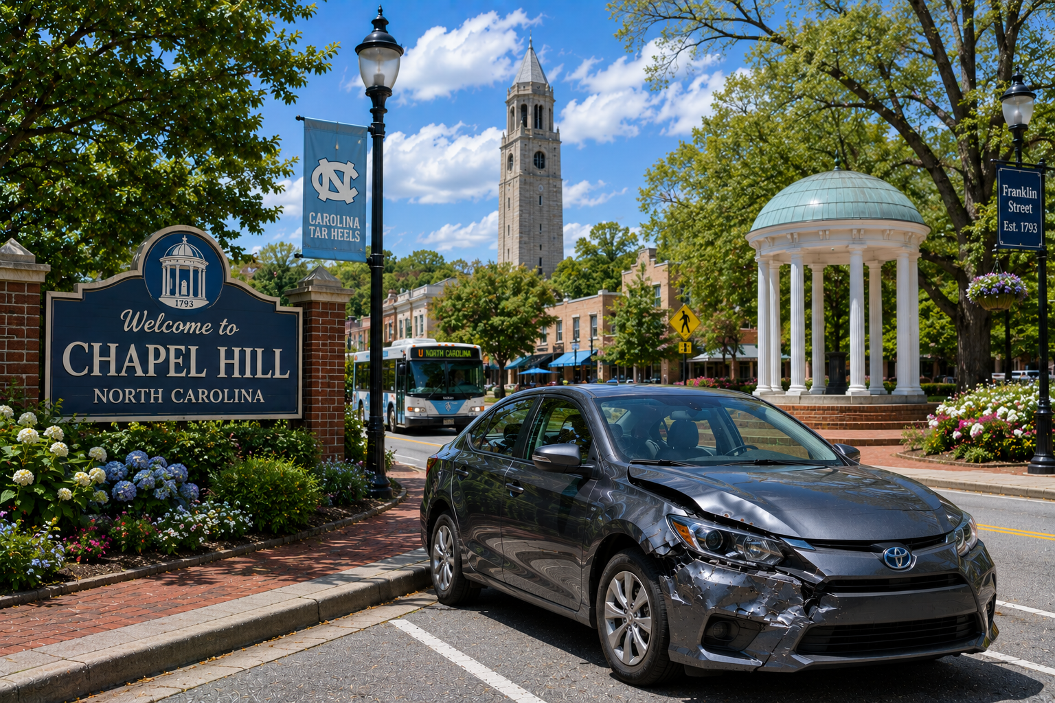 Sell Totaled Car in Chapel Hill, NC | TrackWala