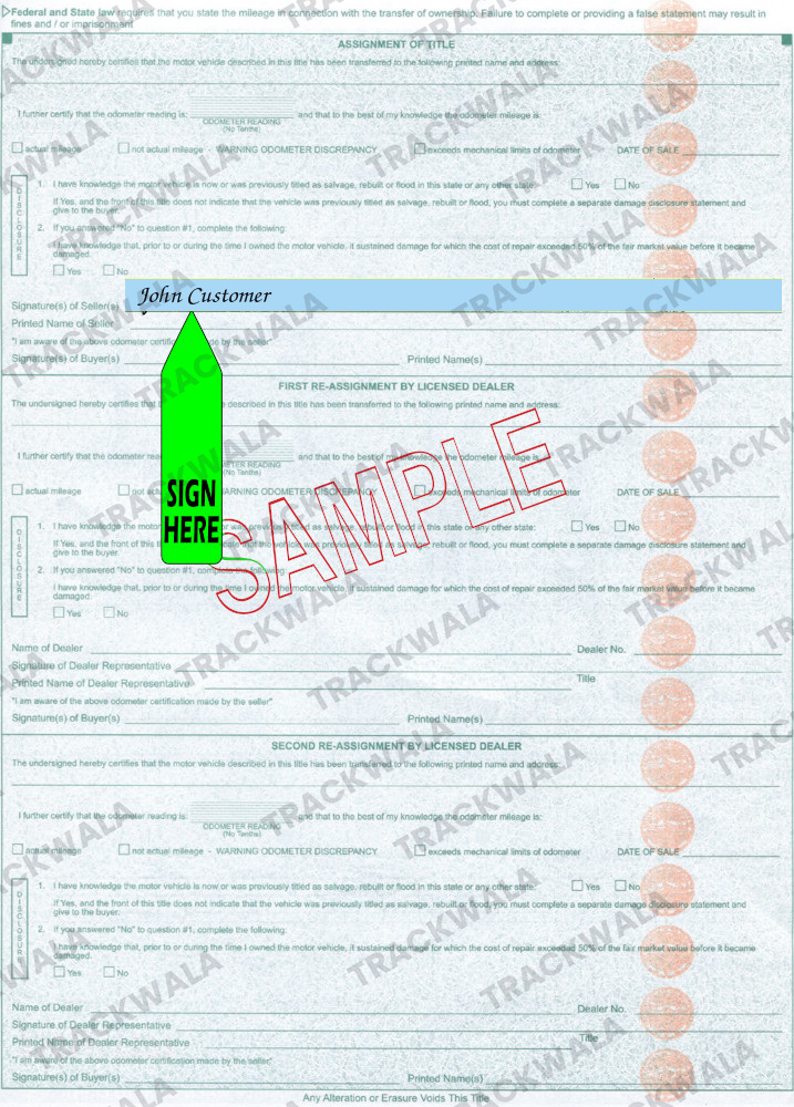 How to Sign Your Iowa Car Title