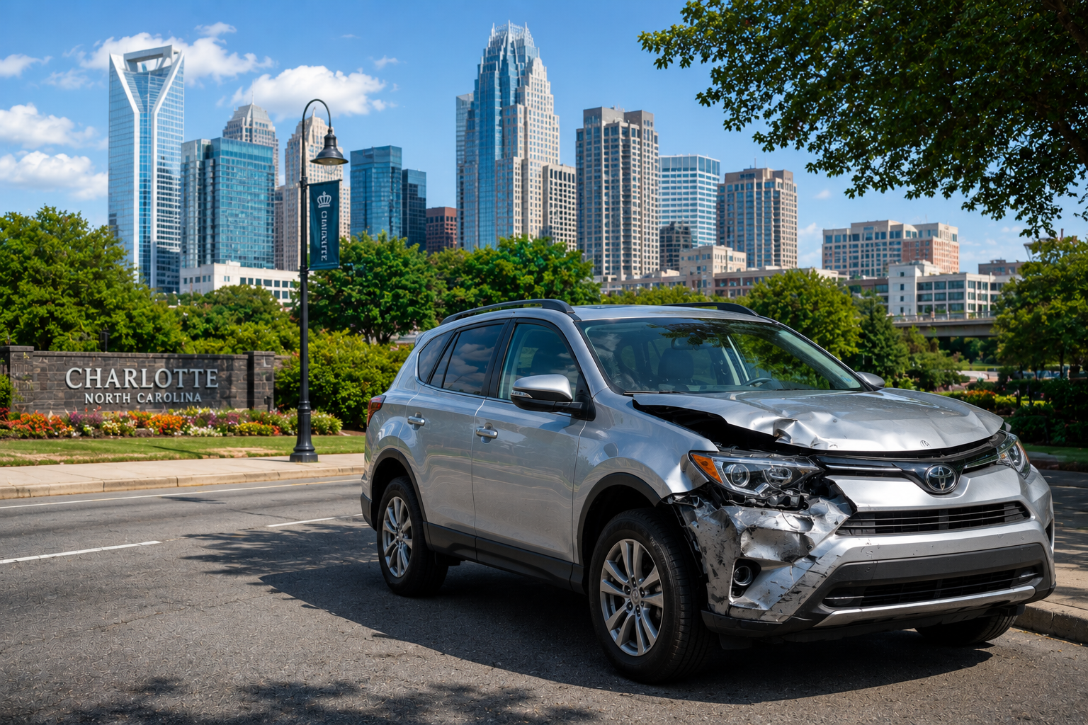 Sell Totaled Car in Charlotte | TrackWala Direct Buy
