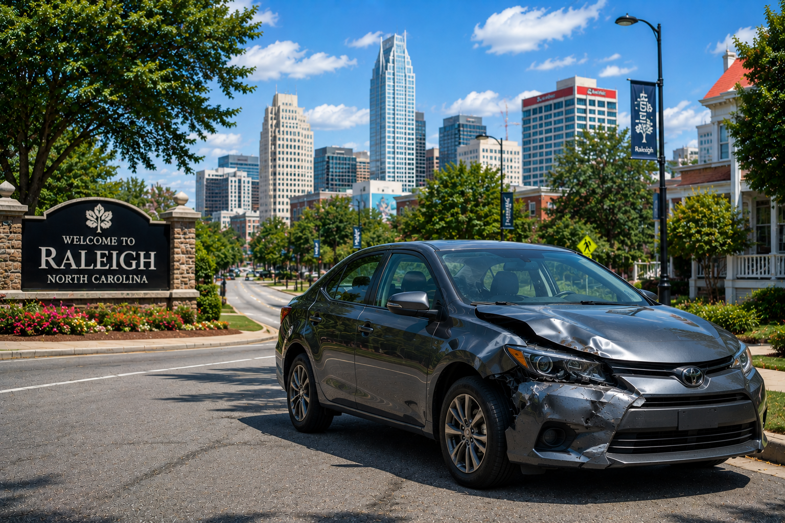 Sell Totaled Car in Raleigh | TrackWala Direct Buy